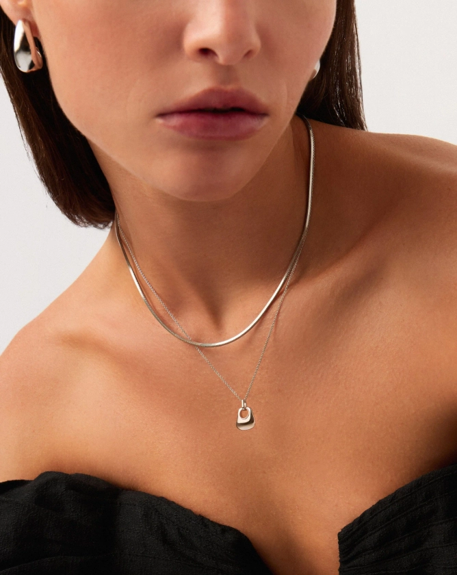 Missoma LUCY WILLIAMS SHORT SQUARE SNAKE CHAIN NECKLACE