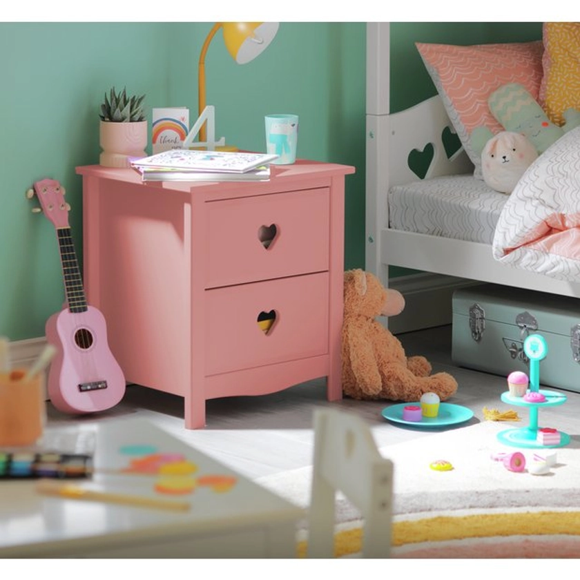 Buy Habitat Kids Mia Bedside Table - Pink | Kids bedside tables and cabinets | Argos