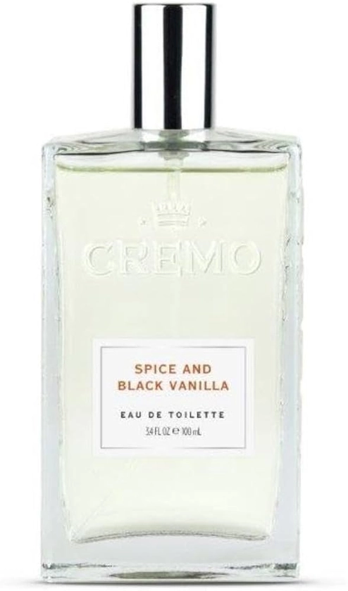 CREMO Eau de Toilette for Men 100ml Spice & Black Vanilla - Spicy perfume - Gift for Men