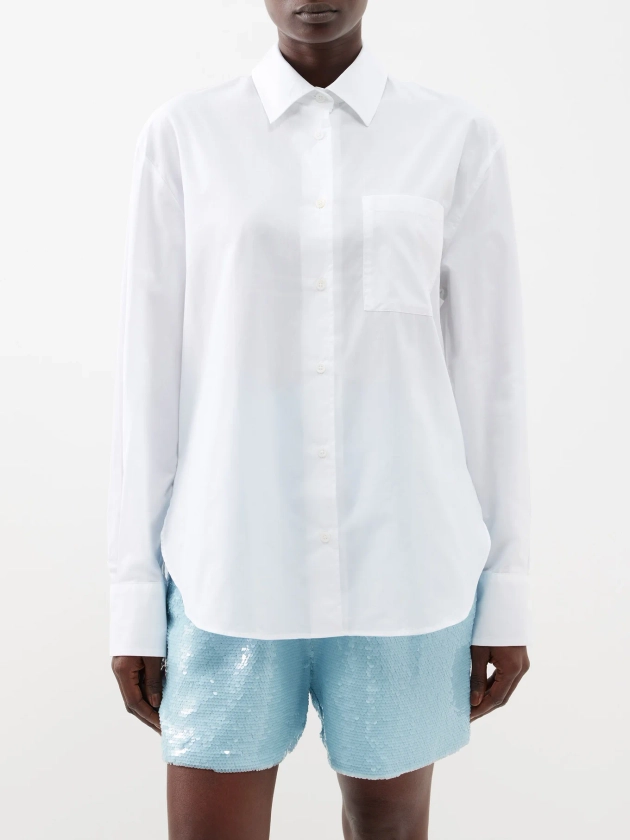 Lui organic cotton-poplin shirt | The Frankie Shop