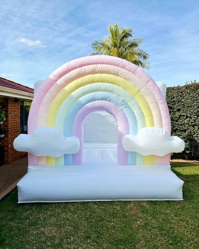 Pastel Rainbow Castle with Clouds - Glam Events