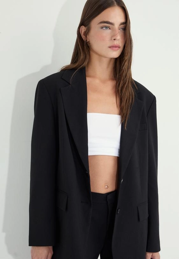 Blazer oversize avec poches - Blazers femme | Stradivarius France