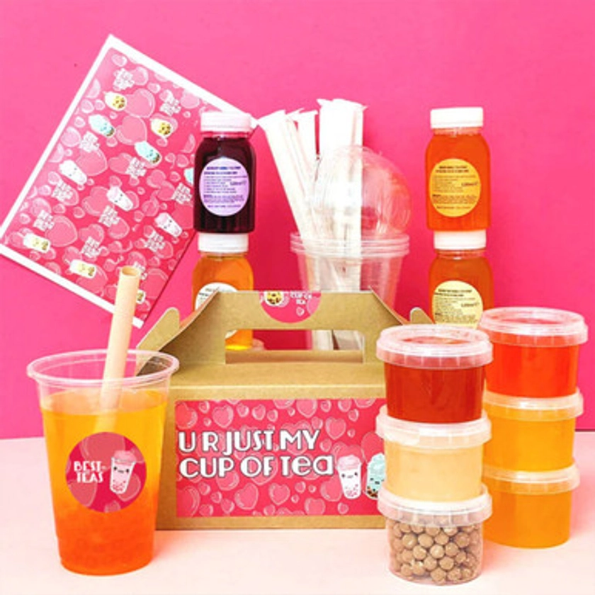 Personalised Love Bubble Tea Kit