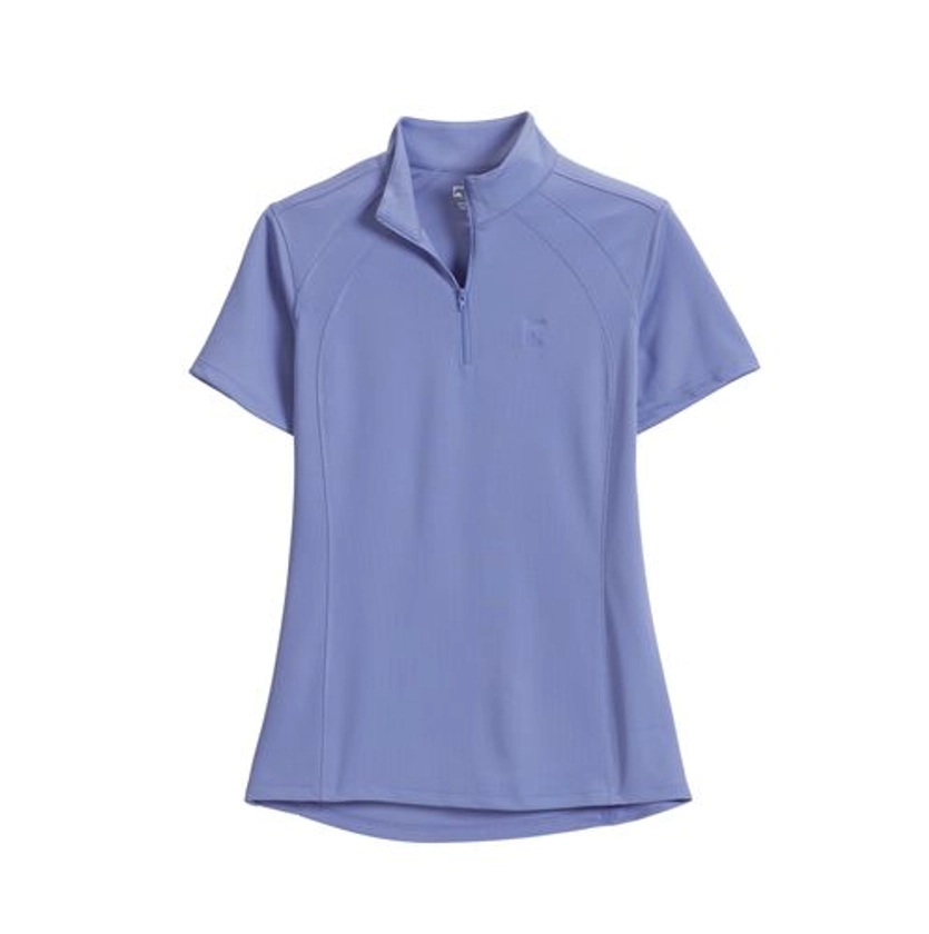 Riding Sport™ Ladies’ Airflow Quarter-Zip Solid Short Sleeve Shirt | Dover Saddlery