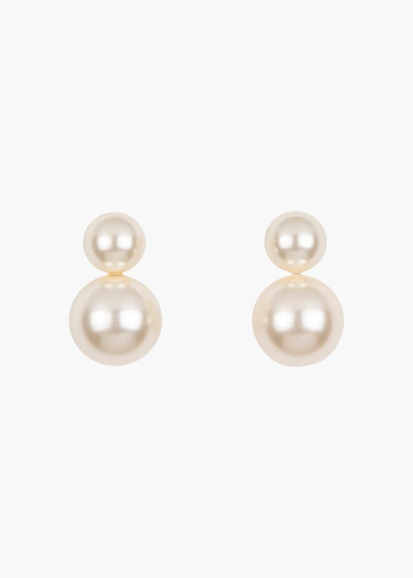 Iris Pearl Earrings -- Pearl