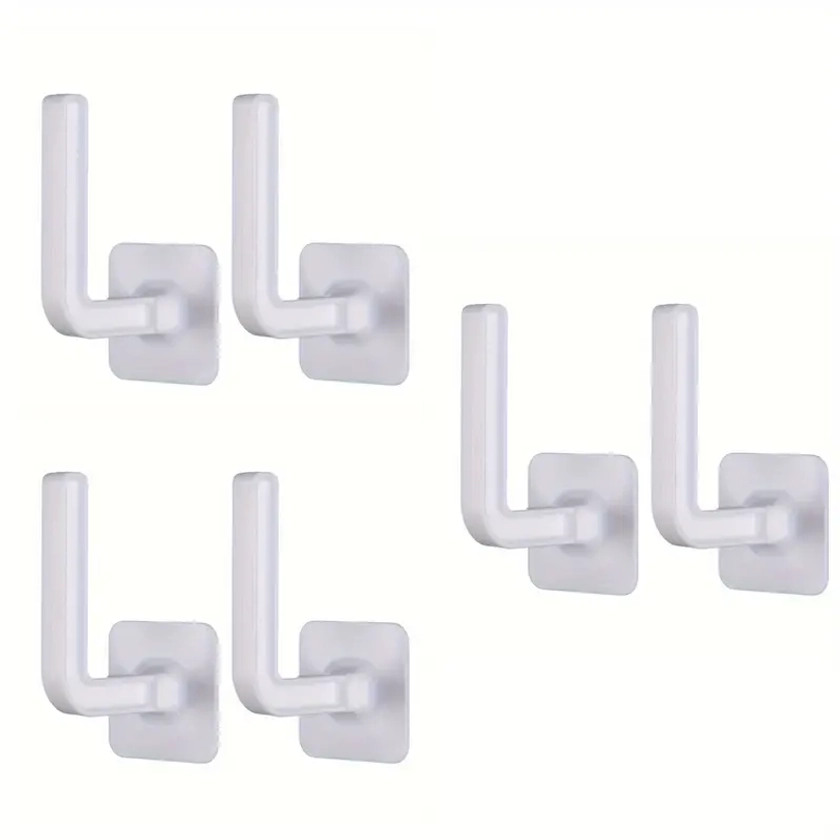 Adhesive Hooks For Hanging Baby Bibs, Rolled Paper Towel Holder, 4.54KG Self Adhesive Hooks, Key Waterproof Hooks, Adhesive Hooks For Bathroom Shower Outdoor Kitchen Door Home Decor Easter Gift