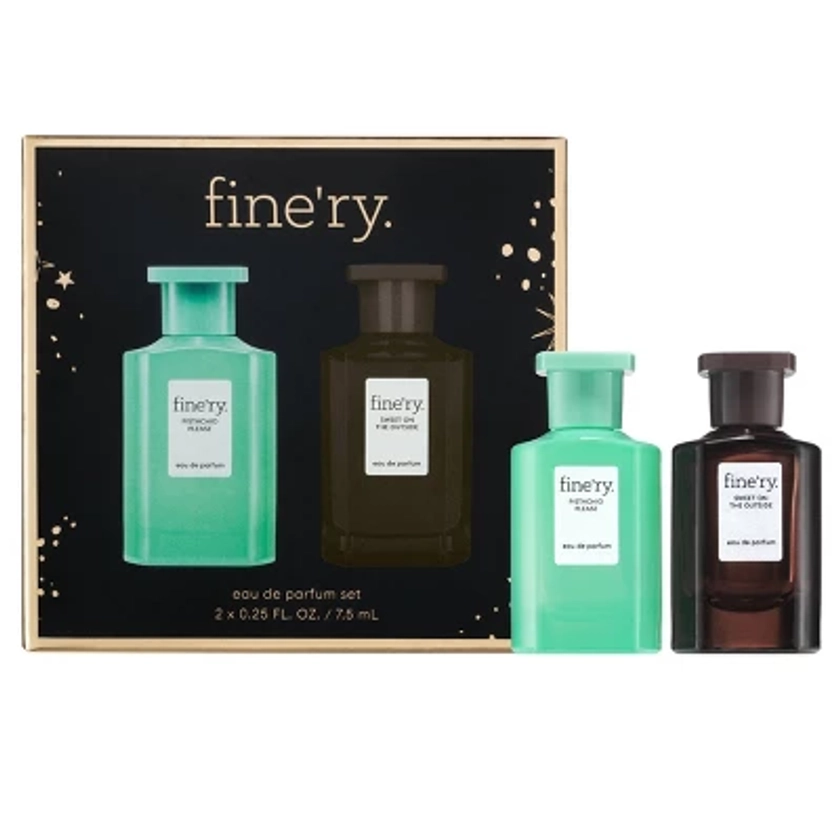 fine'ry. Mini EDP Duo - Pistachio/Sweet On the Outside Gift Set - 0.5 fl oz