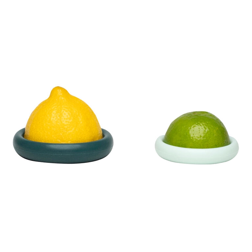 Food Huggers Forest Mint Reusable Citrus Savers 2 Piece Set
