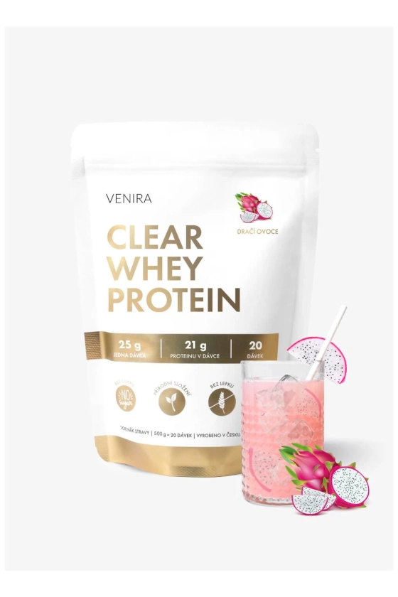 VENIRA clear whey protein, proteinová limonáda, dračí ovoce, 500 g