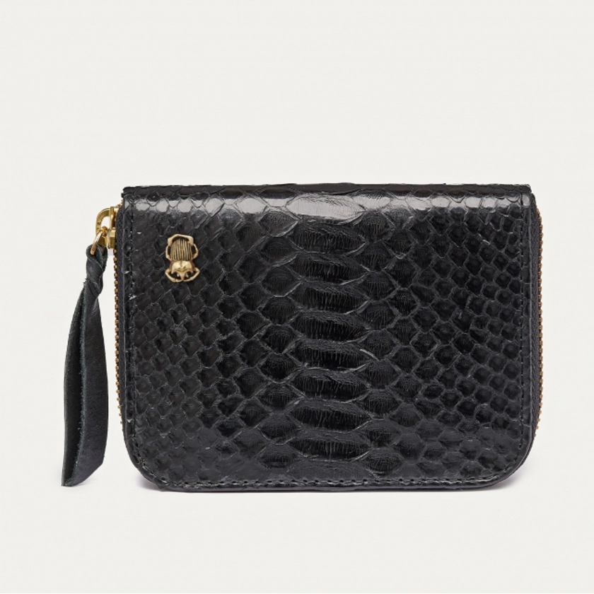 Portefeuille Python Mini Bob Noir