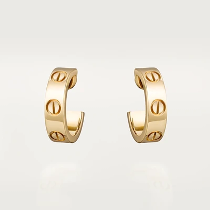 CRB8022500 - LOVE earrings - Yellow gold - Cartier