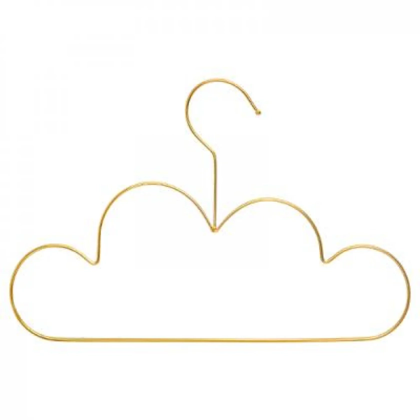 Set van 3 trendy kledinghanger wolk - goud