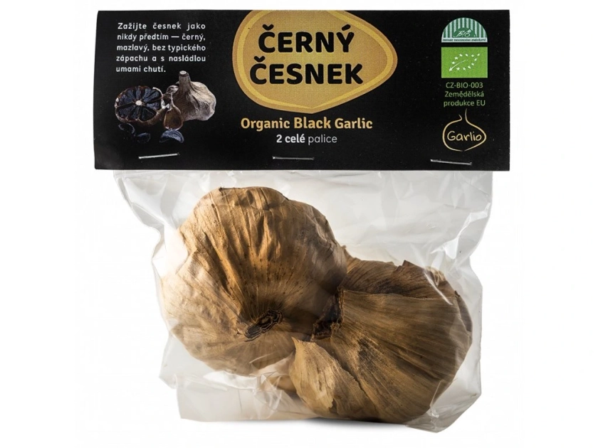 Garlio Bio Černý česnek dvě celé palice 80g