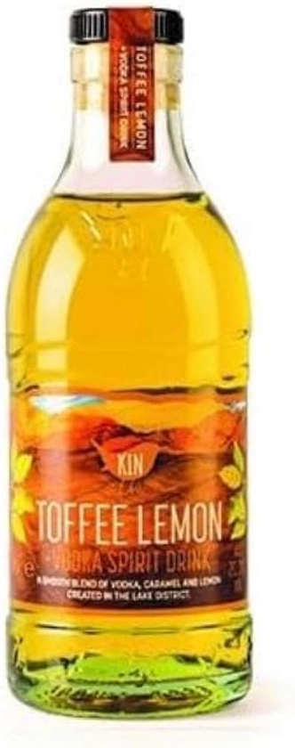 Kin Vodka - Toffee Lemon Vodka Spirit Drink, Premium Blend of Award Winning Kin Toffee Vodka & Citrus Lemon Flavours, 20cl, 20.3 Percent ABV : Amazon.co.uk: Grocery