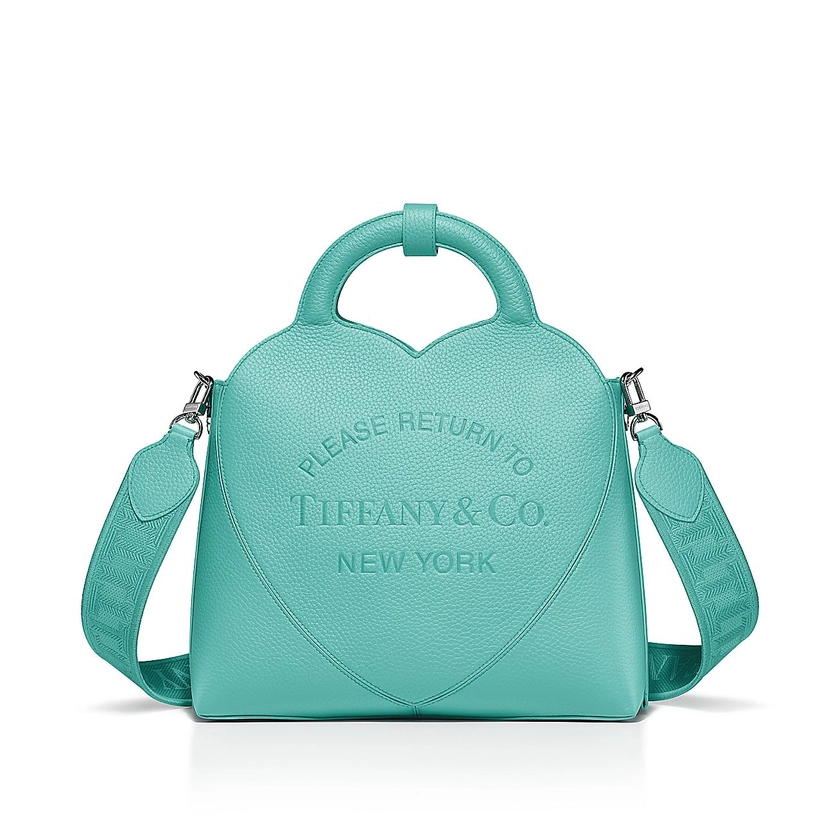 Return to Tiffany™Small Tote Bag
in Tiffany Blue® Leather