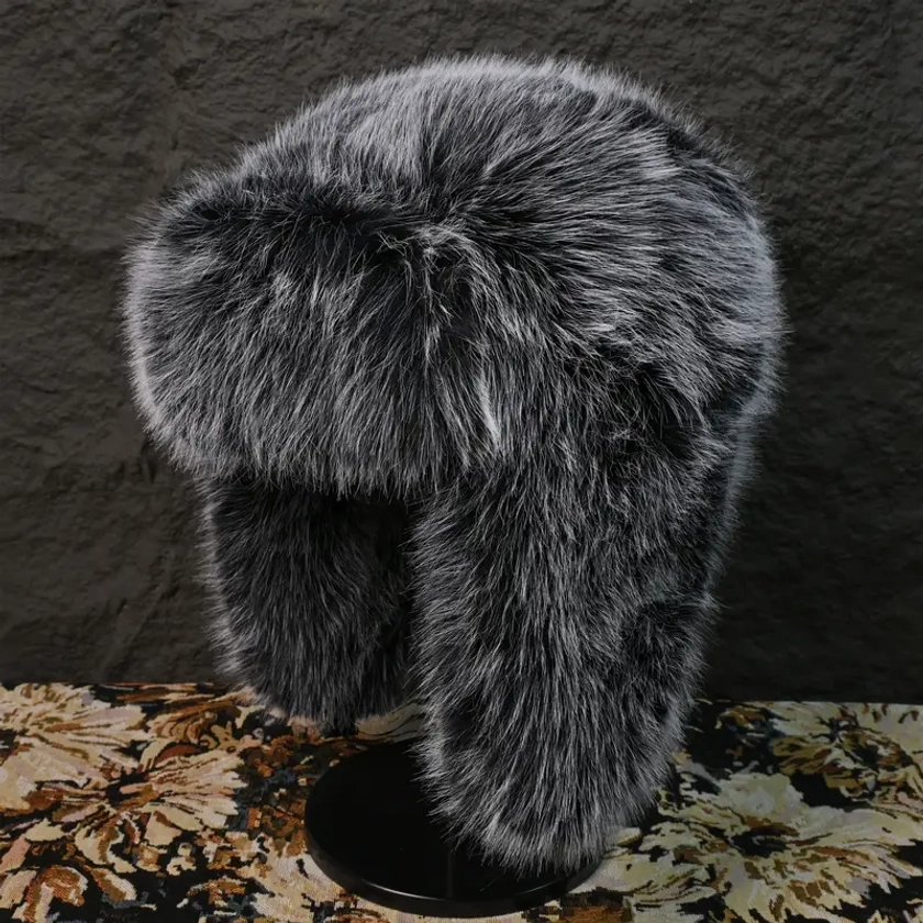 Faux Fur * Hat with Ear Flaps - Thick, Warm & Windproof for Winter Skiing and Outdoor Activities