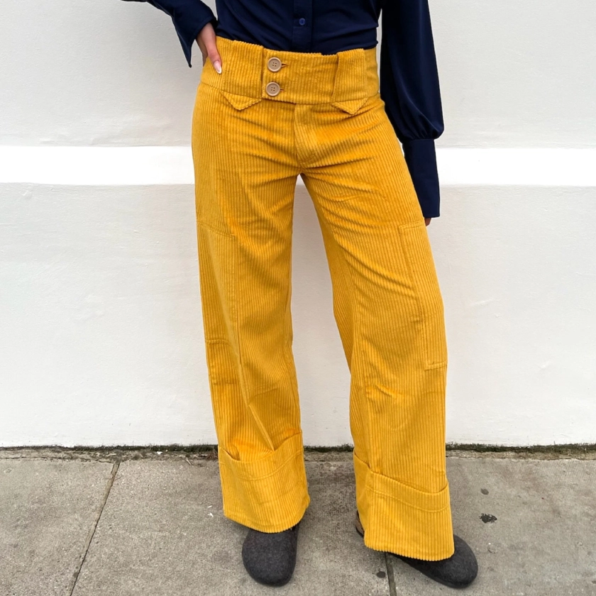 The West Village Cargo Pant Ochre Cord