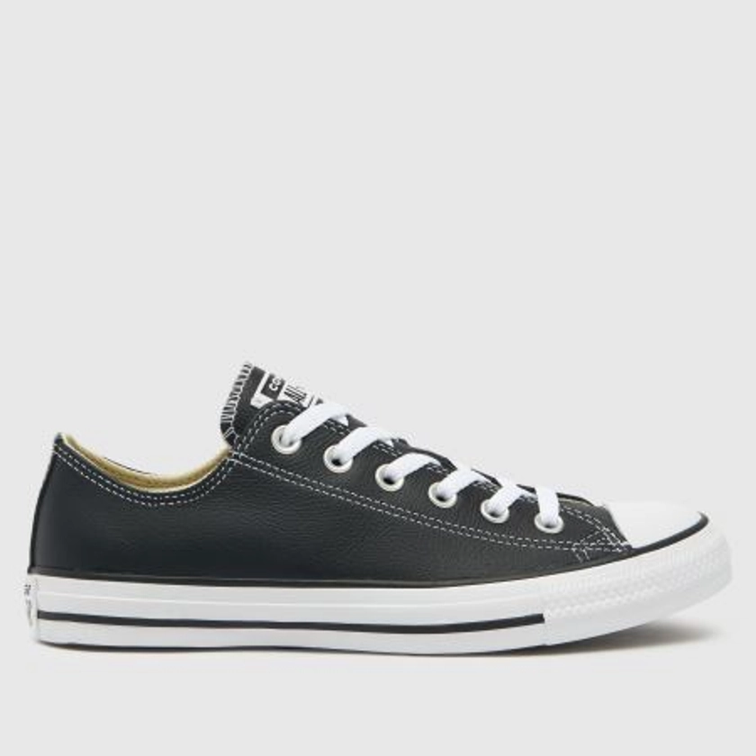 Womens Black & White Converse All Star Ox Trainers | schuh