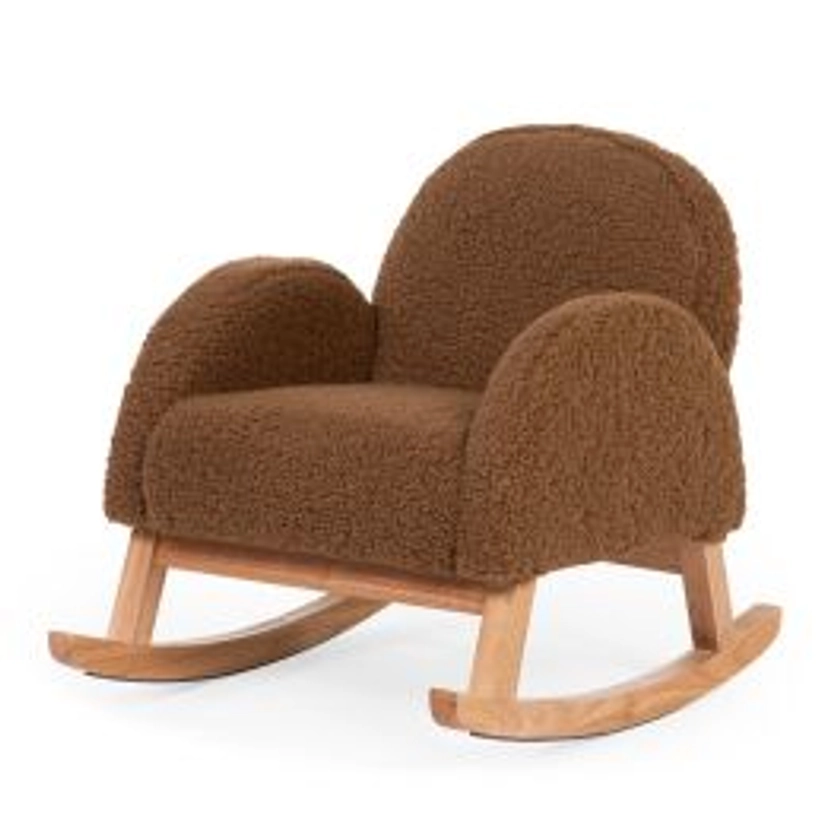 Chaise A Bascule Pour Enfants - Teddy - Brun Naturel