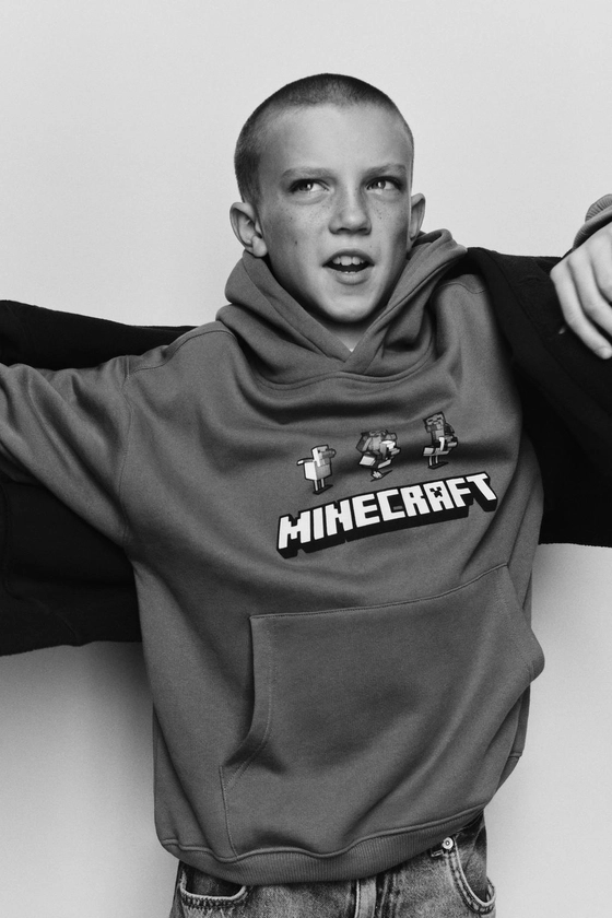 SUDADERA CAPUCHA MINECRAFT © MOJANG AB. ™