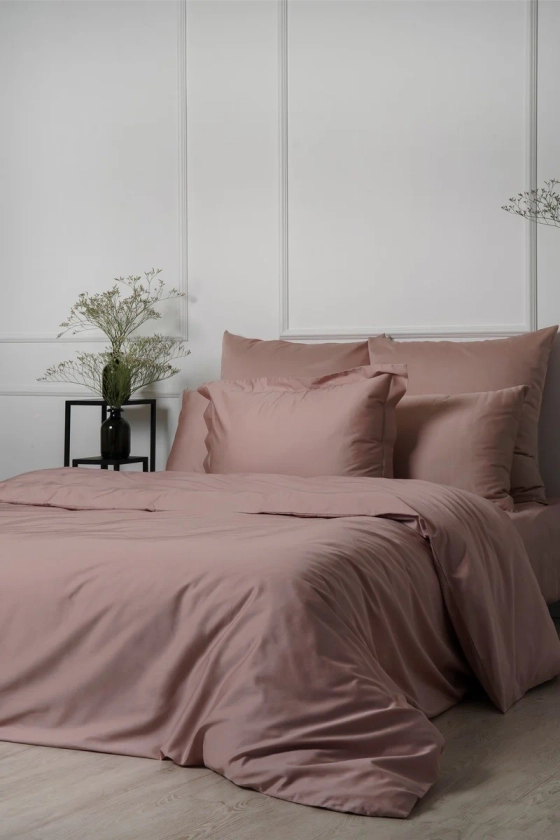 Sateen Bed Linen Set " Dusty Pink" (3pcs.)