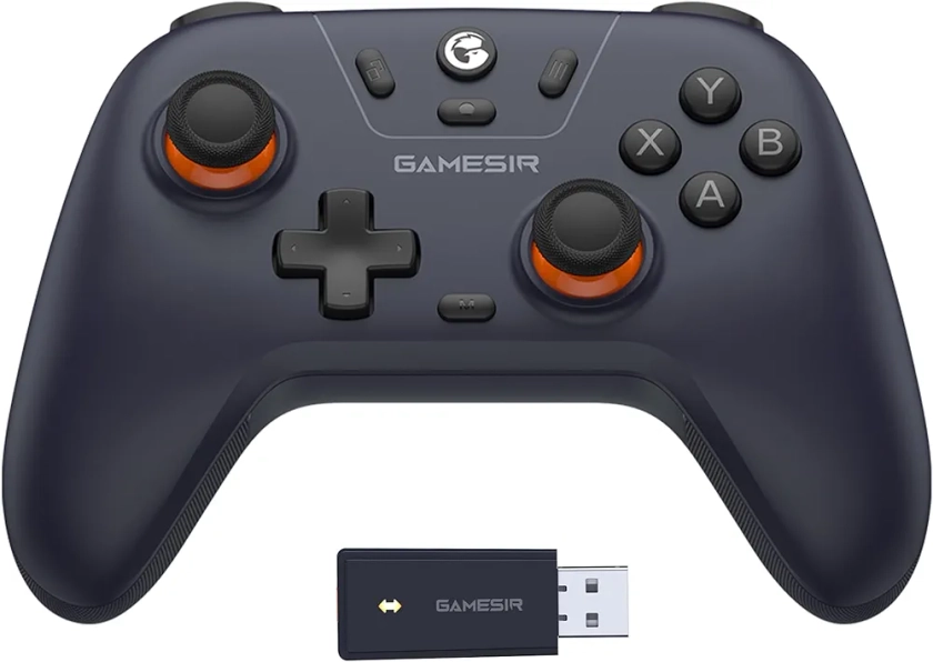 GameSir Nova Lite 2.4g Wireless Controller for Windows PC, iPhone, Android, Switch & Steam Deck, Bluetooth Controller Gamepad with Hall Effect Trigger,Turbo,Rumble Vibration (Dark Purple)