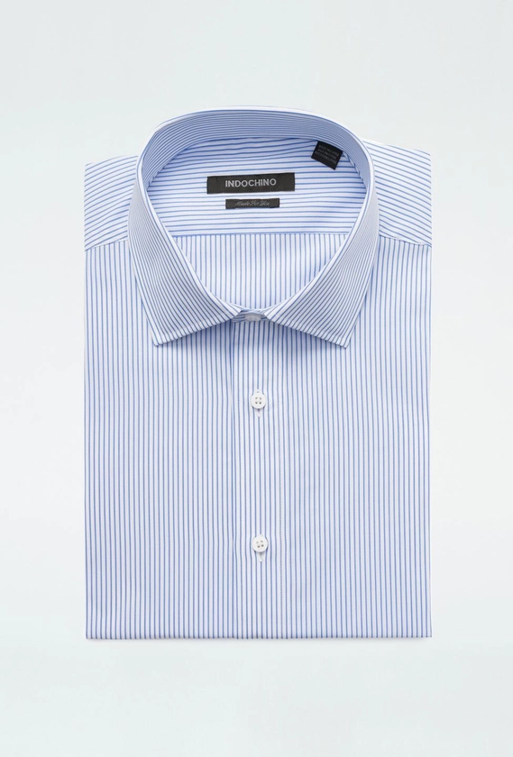 Harrow Stripe Blue Shirt