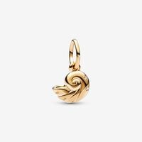 Disney The Little Mermaid Enchanted Shell Dangle Charm | Gold plated | Pandora US