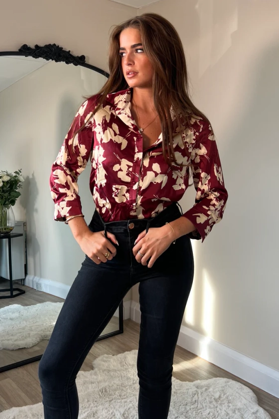 Olivia Cherry Print Shirt