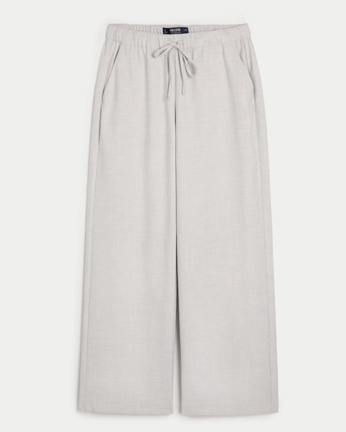 Women's Adjustable Rise Pull-On Wide-Leg Pants | Women's Bottoms | HollisterCo.com