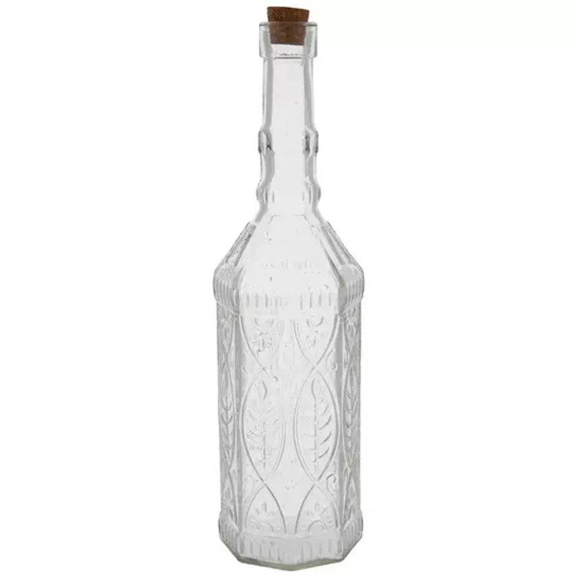 Leaf Embossed Glass Bottle | Hobby Lobby | 2072841