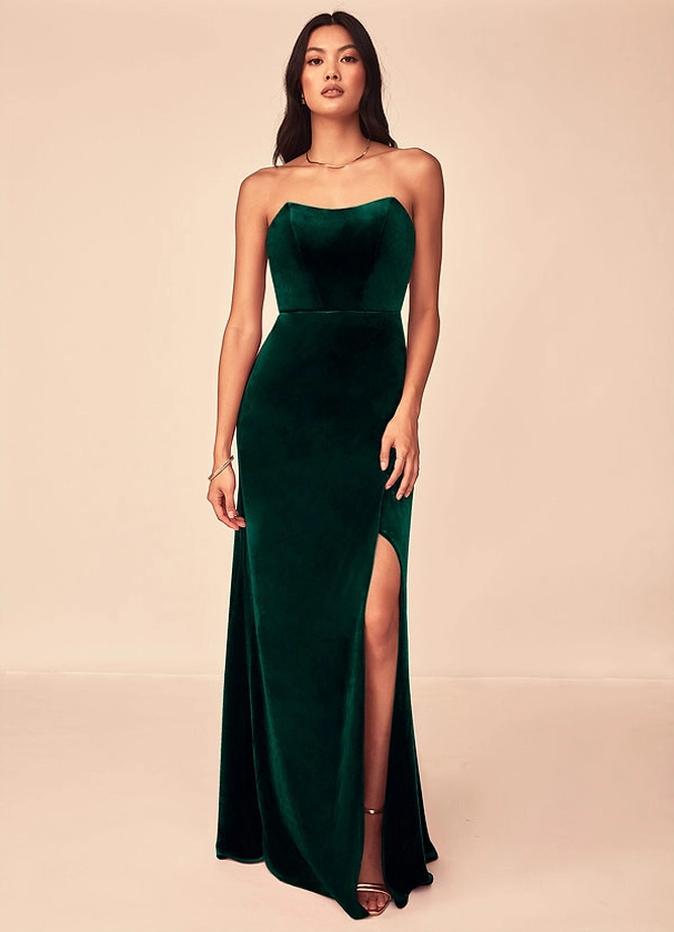 AZAZIE NEREDA VELVET DRESS - Bridesmaid Dresses