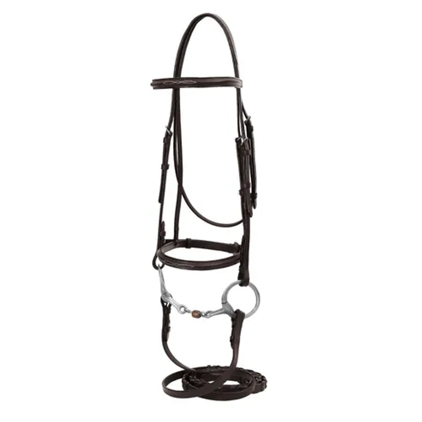 HDR Advantage Fancy Raised Snaffle Bridle with Laced Reins