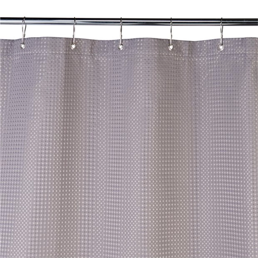 Buy Habitat Shower Curtain - Grey Waffle | Shower curtains | Argos