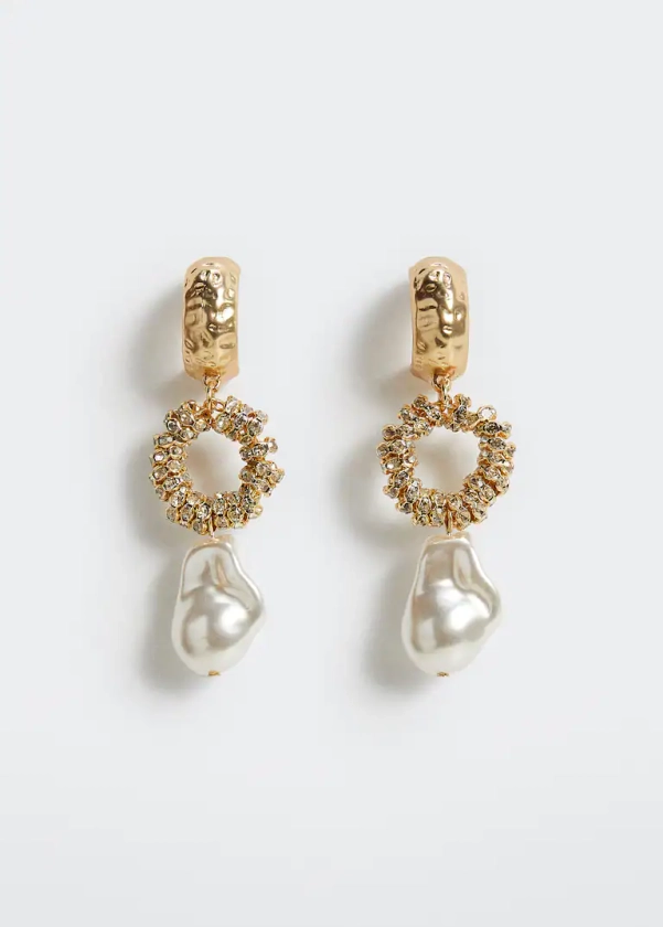 Boucles d’oreilles cristal à perles