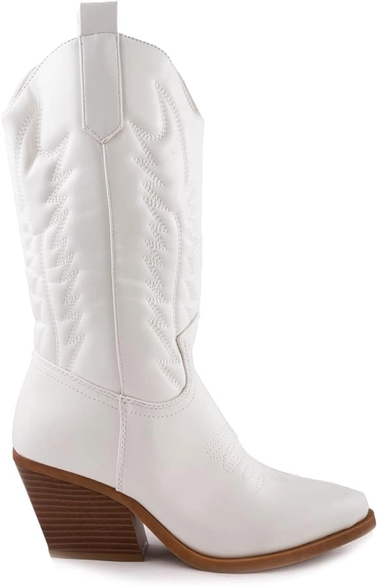 Toocool Bottes Femmes Texani Cowboy Western camperos Chaussures Bottes Y02