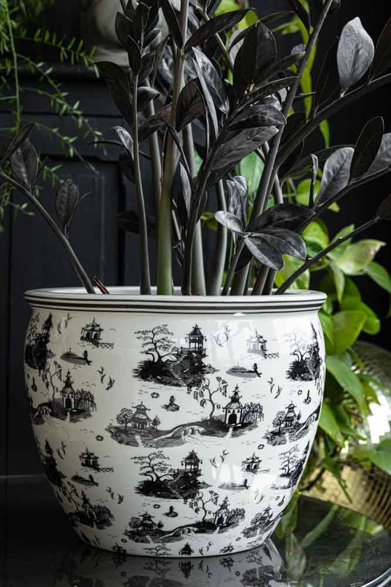 Large Willow Toile Planter