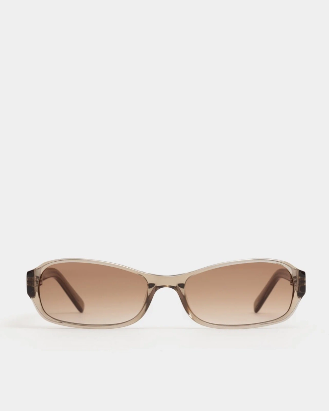 Juno Transparent Oyster Rectangular Sunglasses | DMY BY DMY