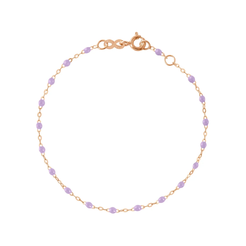 Classic Gigi Lilac bracelet, Rose Gold, 6.7