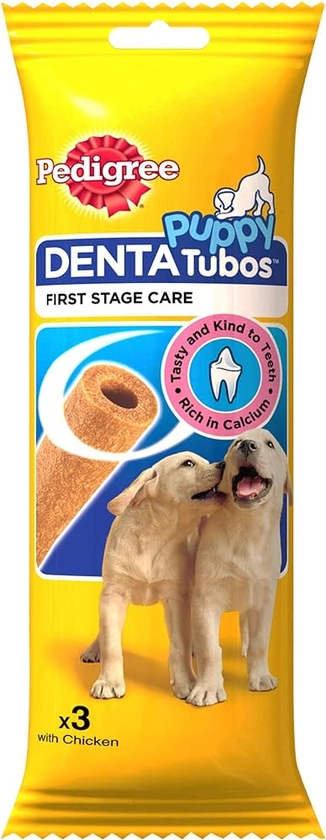 Pedigree Puppy Denta Tubo - Puppy Treats, 3 Sticks : Amazon.co.uk: Pet Supplies