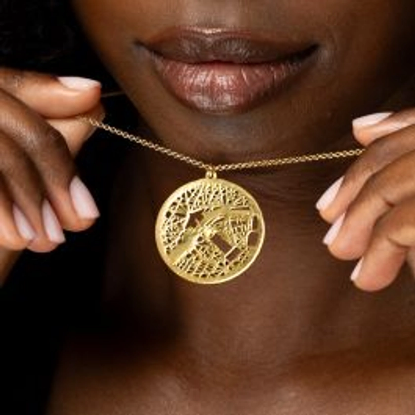 Precious Spot Map Necklace [18K Gold Vermeil]