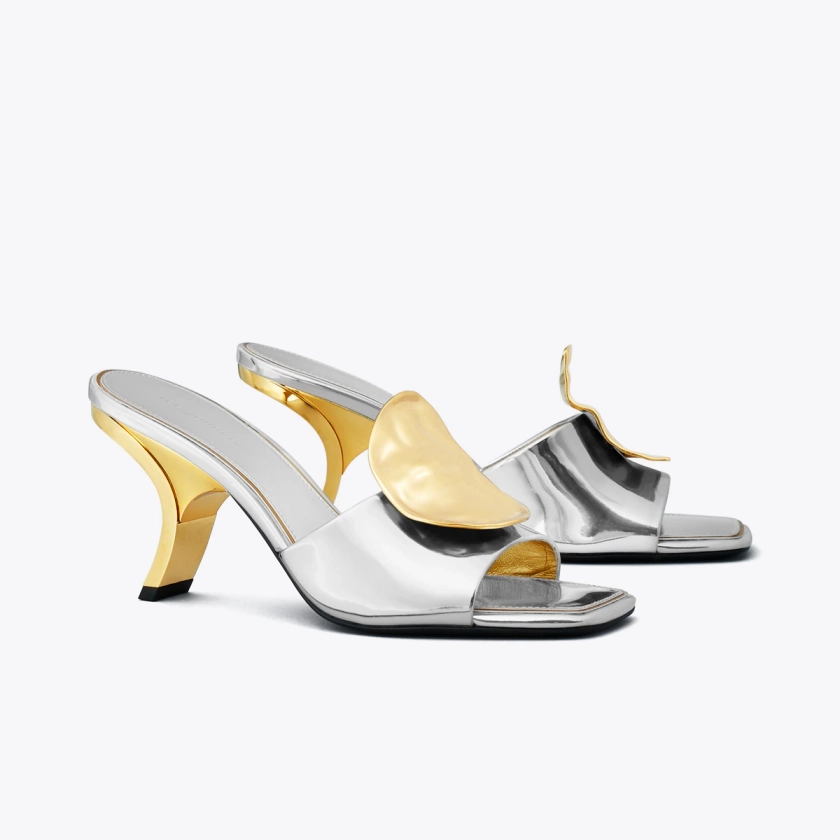 Patos Mismatched Heeled Mule: Women's Designer Sandals | Tory Burch