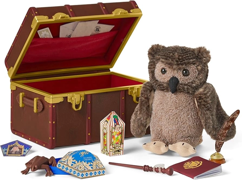 Amazon.com: American Girl Harry Potter 18-inch Doll Hogwarts Playset with Plush Owl, Wand, Train Ticket, and Inkwell, For Ages 6+ : Toys & Games