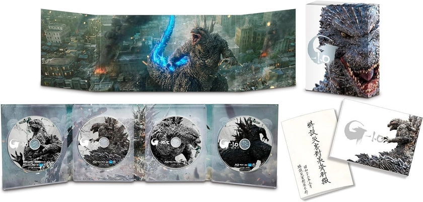 Godzilla Minus One 4K Ultra HD Blu-ray Limited Edition Box Included 4 Disc PSL