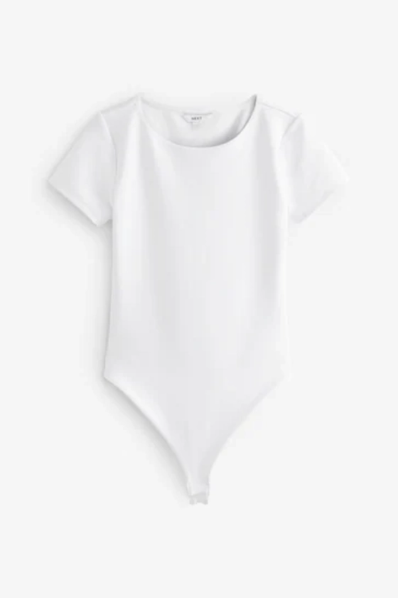 Buy White Short Sleeve T-Shirt Bodysuit from the Next UK online shop