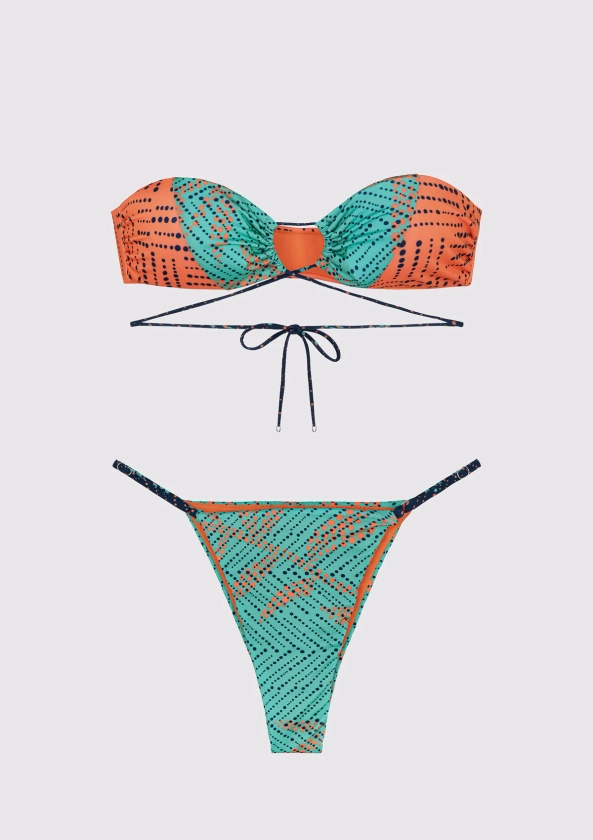 BIKINI FASCIA E SLIP REGOLABILE EXOTIC