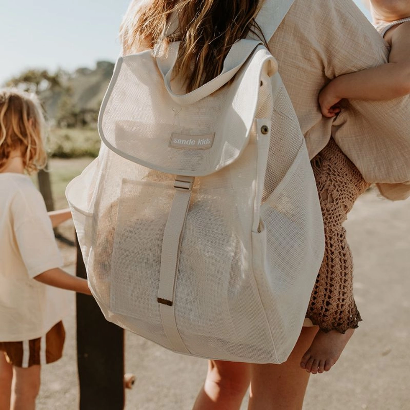 Oversized Mesh Beach Backpack - Sande Kids Beach Hauler™