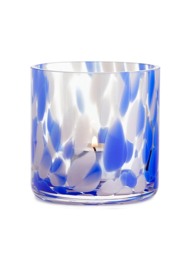 Glass Tea Light Holder 9 cm