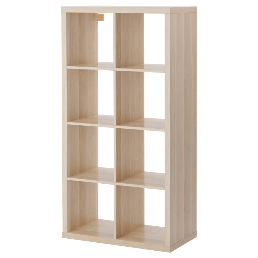 KALLAX shelf unit, white stained oak effect, 301/8x575/8" - IKEA