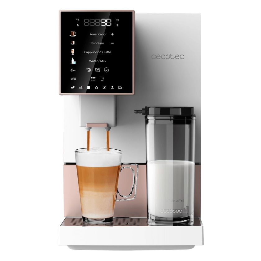 Cremmaet Compactccino White Rose Cafetière super-automatique compacte   Cecotec